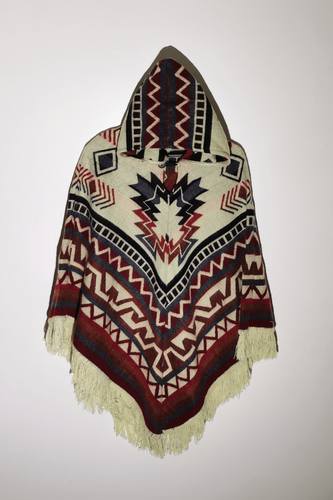 Damen Poncho Mandala